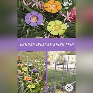 NEW 2 Partylite Garden Incense Spike Trio Sets plus 24 Incense Sticks